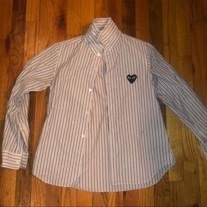 Comme des garçons play button up top